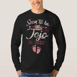Zwangerschapsaankondiging binnenkort wordt Jojo we T-shirt