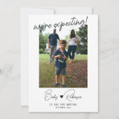 Zwangerschapsaankondiging Fotokaart Sjabloon (Voorkant)