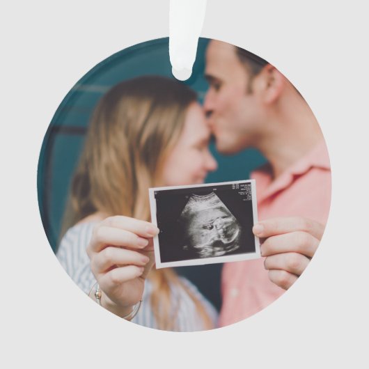 Zwangerschapsaankondiging Gepersonaliseerde Kerstm Ornament