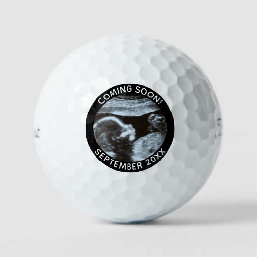Zwangerschapsaankondiging Geslacht Onthulling Sono Golfballen (Voorkant)