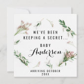 Zwangerschapsaankondiging - Groene tinten Bedankkaart (Voorkant)