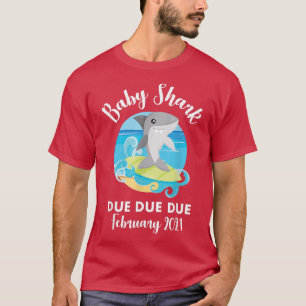 Zwangerschapsaankondiging Haai Baby wordt verwach T-shirt