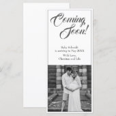 Zwangerschapsaankondiging in klassieke stijl (Voorkant / Achterkant)