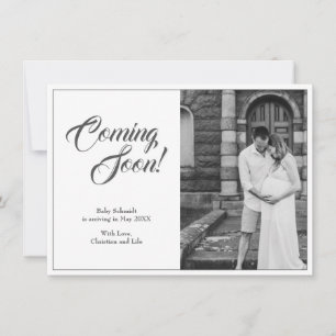 Zwangerschapsaankondiging in klassieke stijl