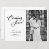 Zwangerschapsaankondiging in klassieke stijl (Voorkant / Achterkant)