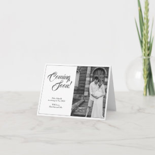 Zwangerschapsaankondiging in klassieke stijl kaart