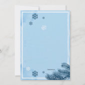 Zwangerschapsaankondiging koude winter aankondiging (Achterkant)