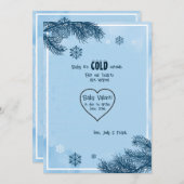 Zwangerschapsaankondiging koude winter aankondiging (Voorkant / Achterkant)