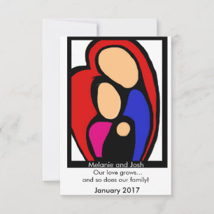 Zwangerschapsaankondiging - Mam, Pap, Baby Aankondiging