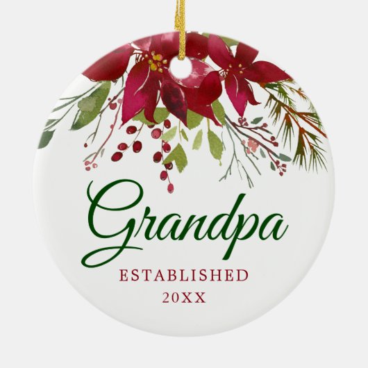 Zwangerschapsaankondiging | Nieuw Geschenk Voor Op Keramisch Ornament (Achterkant)