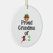 Zwangerschapsaankondiging oma keramisch ornament (Rechts)