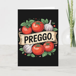 Zwangerschapsaankondiging Prego Pasta Saus Grappig Kaart