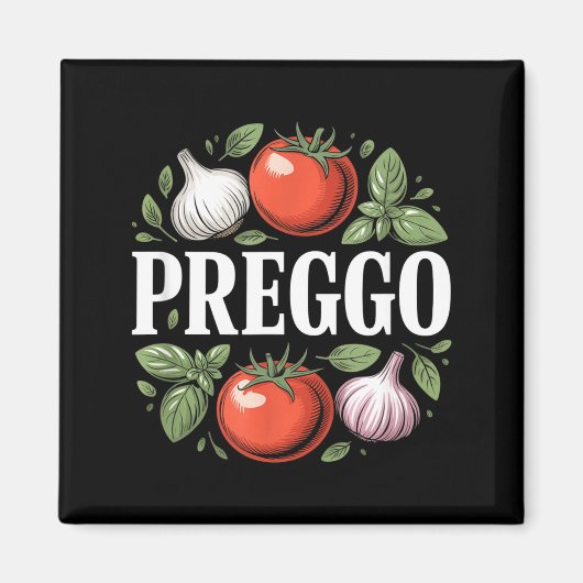 Zwangerschapsaankondiging Prego Pastasaus Grappige Magneet (Voorkant)