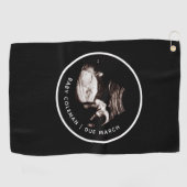 Zwangerschapsaankondiging Sonogram Foto Opa Papa Golfhanddoek (Horizontaal)