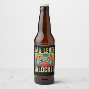 Zwangerschapsaankondiging Vader Niveau Ontgrendeld Bier Etiket
