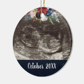 Zwangerschapsaankondiging | Zwangerschap onthullen Keramisch Ornament (Links)