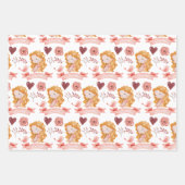 Zwangerschapsaggregaten Papierbladen overvullen Inpakpapier Vel (Voorkant)