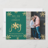 Zwangerschapskaarten met Joy-fotokerstkaarten Aankondiging (Voorkant)