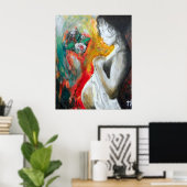 zwangerschapsschilderij poster (Thuiskantoor)