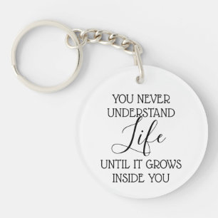 ZwangerschapsSonogram Aangepaste foto-Sleutelhange Sleutelhanger