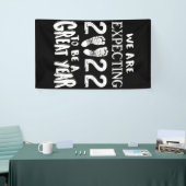 Zwangerschapsuitkondiging 2022 verwachten we spandoek (Beurs)