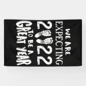 Zwangerschapsuitkondiging 2022 verwachten we spandoek (Horizontaal)