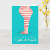 Zwangerschapsverlof Kaart (Gele Bloem)