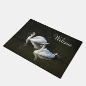 Zwans op Lake Welcome Deurmat (Schuin)