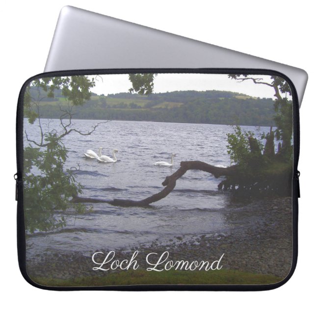 Zwans op Loch Lomond Laptop Sleeve (Voorkant)