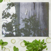 Zwans op Loch Lomond Theedoek (Gevouwen)