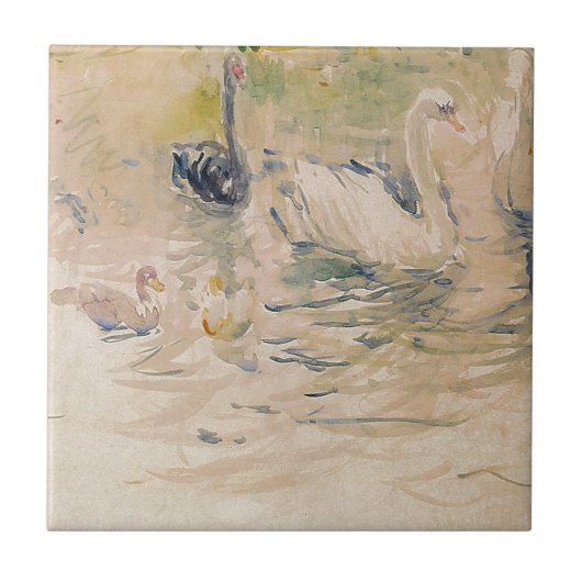 Zwans van Berthe Morisot Tegeltje (Voorkant)