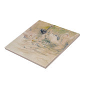 Zwans van Berthe Morisot Tegeltje (Zijkant)