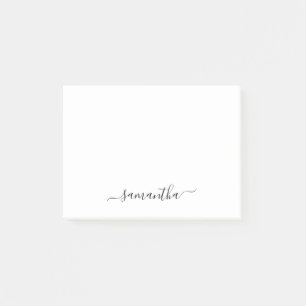 Zwar Schrift Elegant Handtekening Naam Post-it® Notes