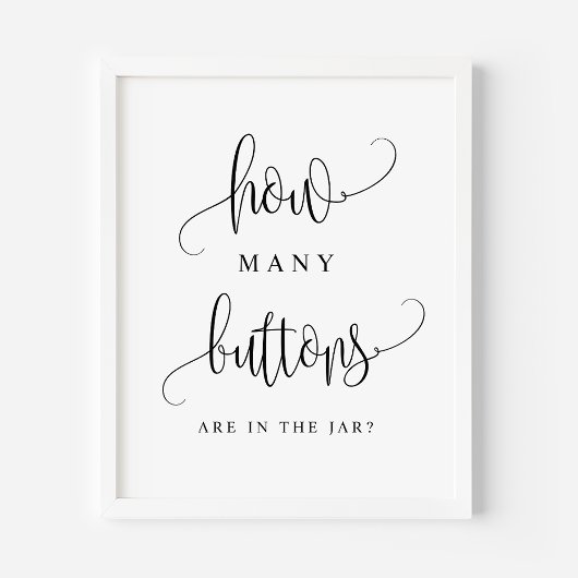Zwar Schrift Hoeveel Knoopjes Zitten Er In Het Pot Poster