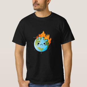 Zware aarde verbranden t-shirt