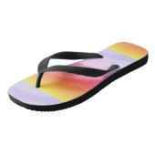 Zware Abstracte vormen, helder gekleurd Teenslippers (Schuin)