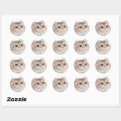 Zware ademhalingsmeme ronde sticker (Vel)