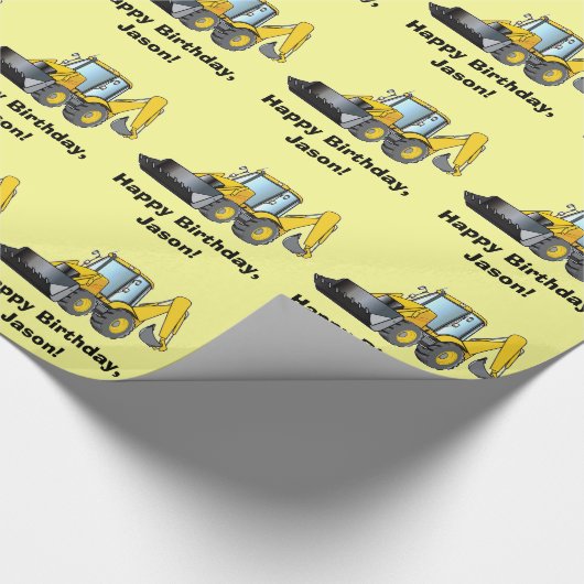 Zware apparatuur Achterhoes Birthday Name Cadeaupapier (Hoek)