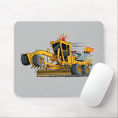 Zware apparatuur Motorrijder Muismat (Met muis)