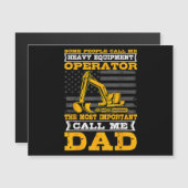 Zware Apparatuur Operator Graafmachine Vaderdag Da (Voorkant / Achterkant)