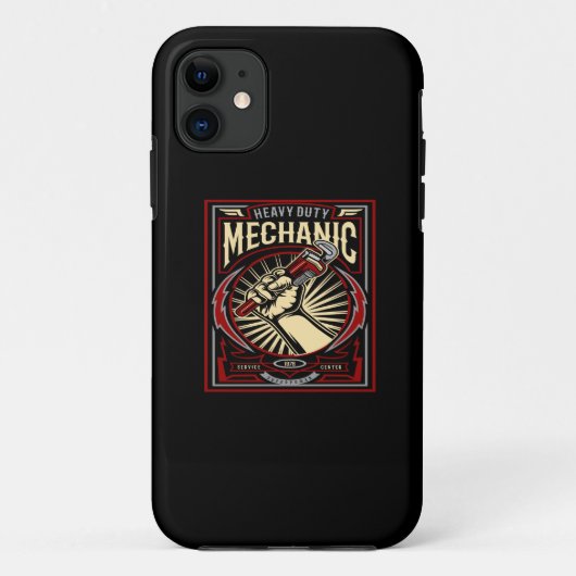 zware bedrijfsmechanica Case-Mate iPhone case (Achterkant)
