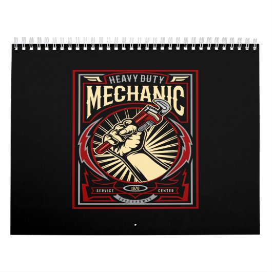 zware bedrijfsmechanica kalender (Hoes)