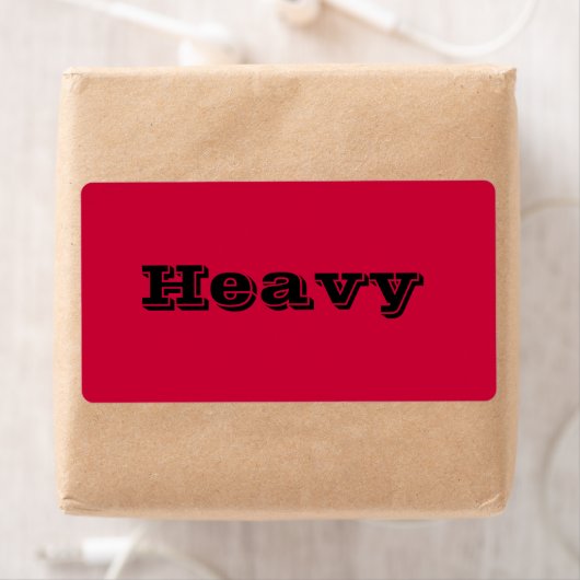 Zware bewegende labels in rood (Insitu)