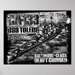 Zware cruiser Toledo-Poster Poster