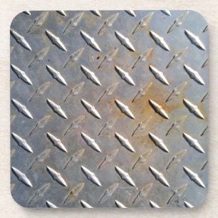Zware Diamantplaat Staal Grafisch Onderzetter