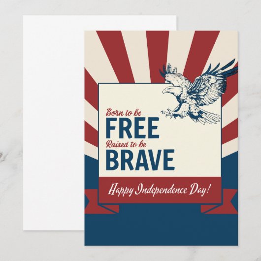 Zware groet aan onafhankelijkheid, Groeten Kaart (Voorkant / Achterkant)