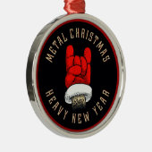 Zware kerst met metalen ornament (Rechts)