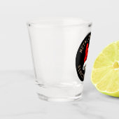 Zware kerst met metalen shot glas (Links)