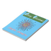 Zware kerstfeestdag, zonneschijn.png notitieblok (Gedraaid)