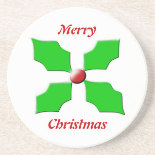 Zware kerstkalkzandsteen Onderzetters